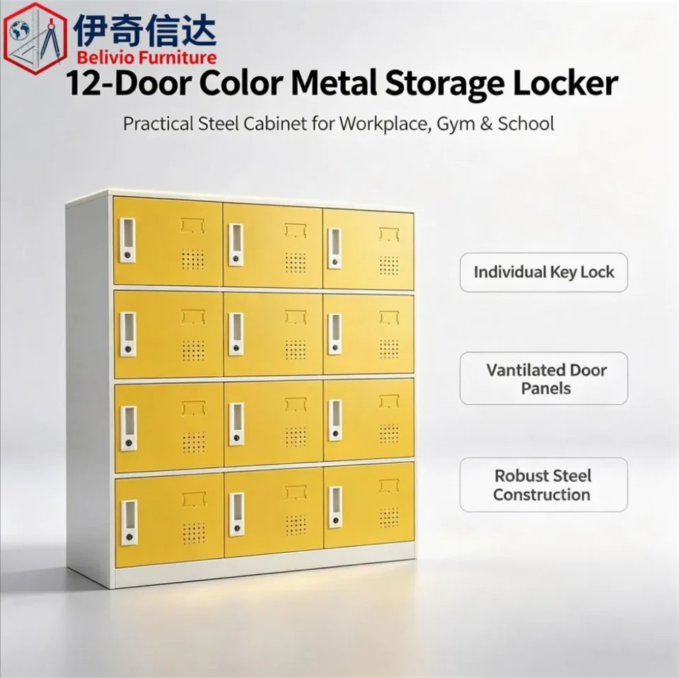 12 Compartment Steel Locker