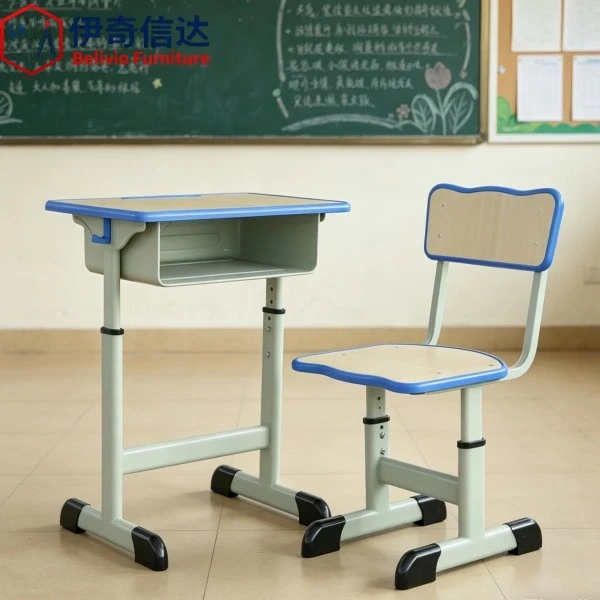 Adjustable Student Chair - Blackboard Classroom Scene
