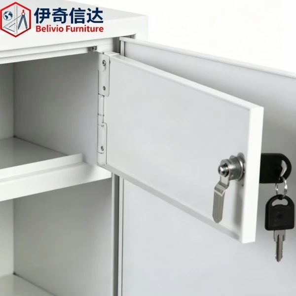 Chemical Cabinet Small - Lock & Hinge Detail