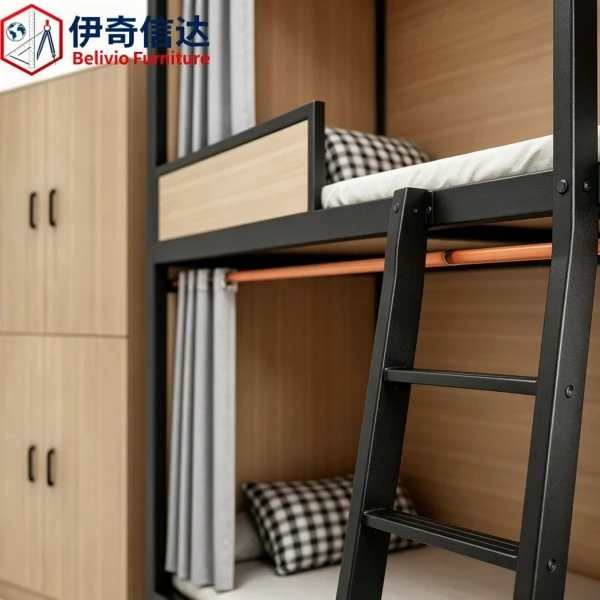Fancy Double Bed - Close-up of Ladder & Bunk Structure Detail