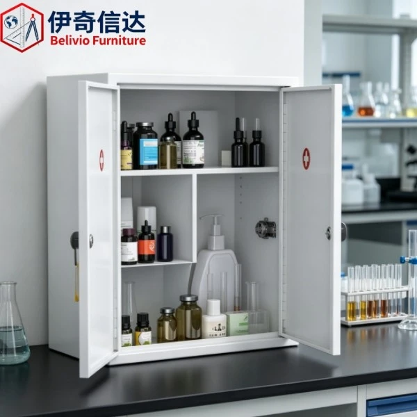 Lockable Chemical Cabinet - Lab Scene Display