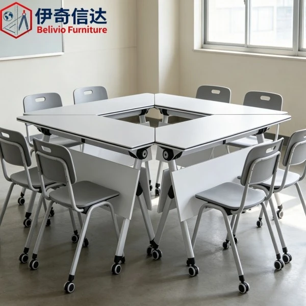 Modular Classroom Desks - Group Collaboration Setup