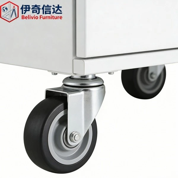 Movable File Cabinet - Caster Wheel Detail
