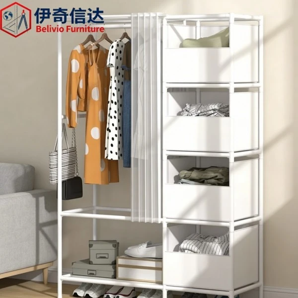 Multifunctional Foldable Modern Wardrobe Cabinets - Living Room Scene