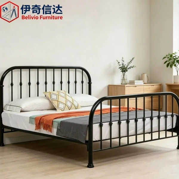 Pretty Single Beds - Natural Light Bedroom with Wooden Side Table