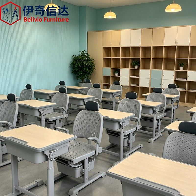 Pupil Desk - Bright Classroom Full Layout