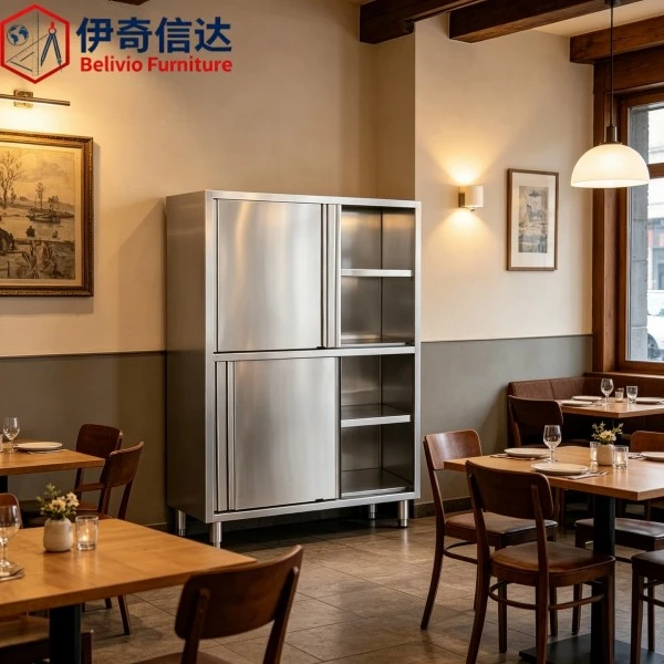 Restaurant Stainless Steel Cabinets - Restaurant Scene