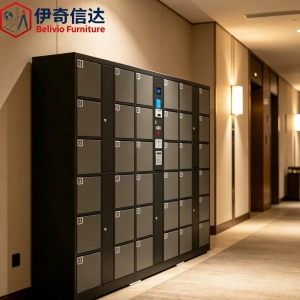 Smart Locker Storage - Corridor View