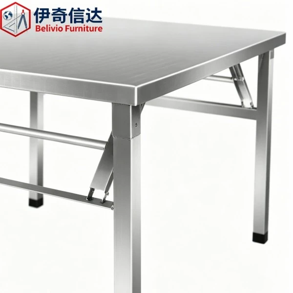 Stainless Restaurant Table - Detail