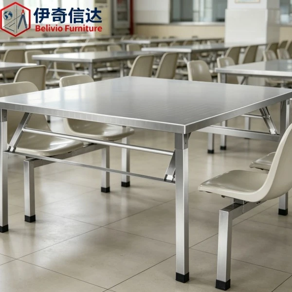 Stainless Restaurant Table - Canteen Dining View