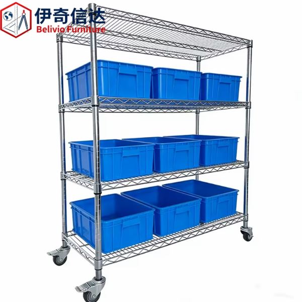 Stainless Steel Mobile Shelving