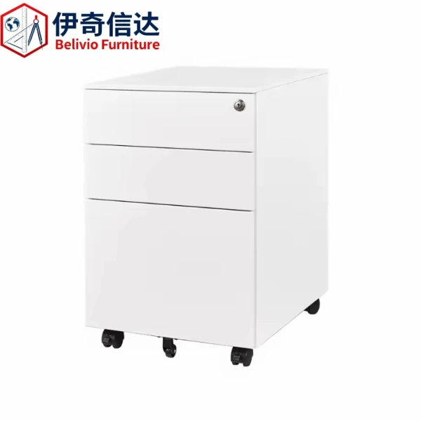 White Mobile Pedestal